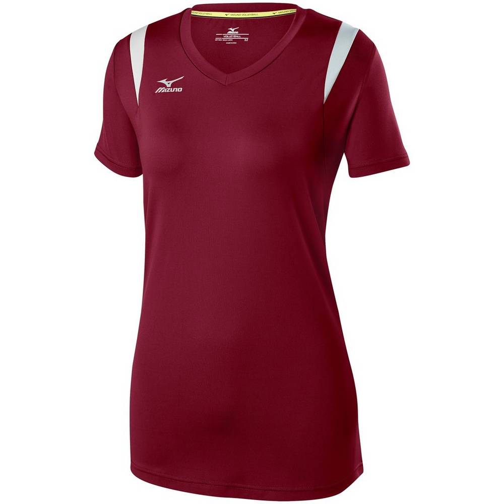 Mizuno Balboa 5.0 Long Sleeve - Bayan Forma - Bordo/Gümüş Türkiye (MEQDLO-135)